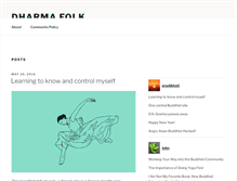 Tablet Screenshot of dharmafolk.org
